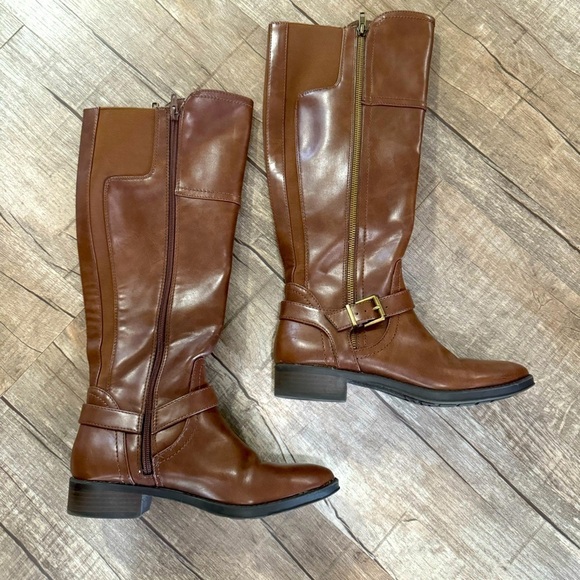 Women's Brown Riding Boot - Picture 8 of 10